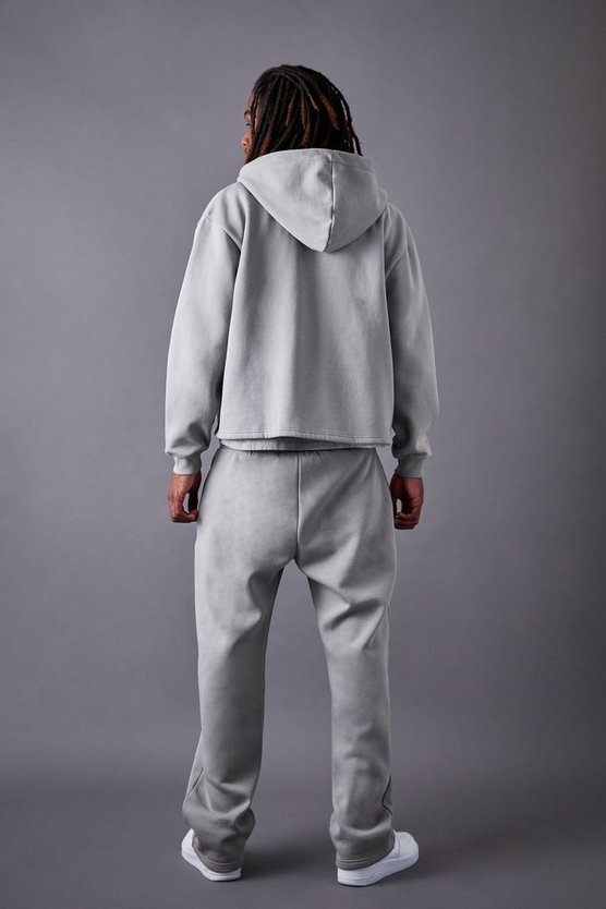 Oversize Trainingsanzug mit Reißverschluss und Print
