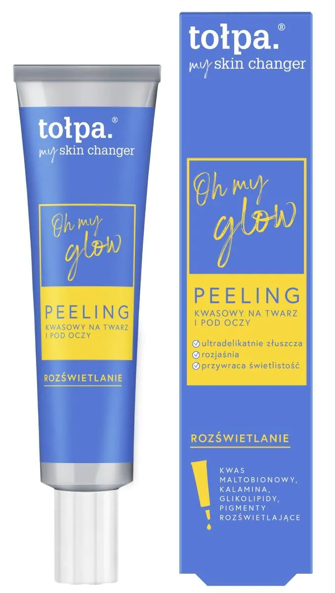 Tołpa My Skin Changer Oh My Glow rūgštinis veido ir akių pilingas