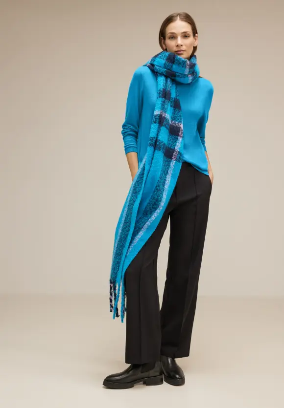 Street One Cosy Shirt mit Stehkragen