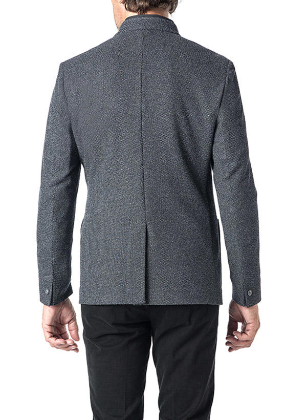ROY ROBSON, Sakko, Slim Fit, Baumwoll-Stretch halbgefüttert, dunkelgrau-blau