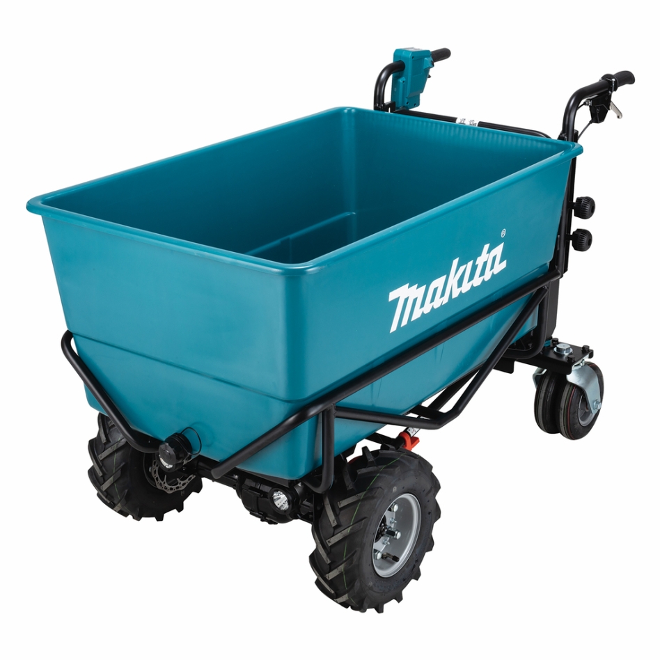 Makita DCU605Z 2 x 18V trådløs trillebår med lastebrett ekskl. batterier og lader