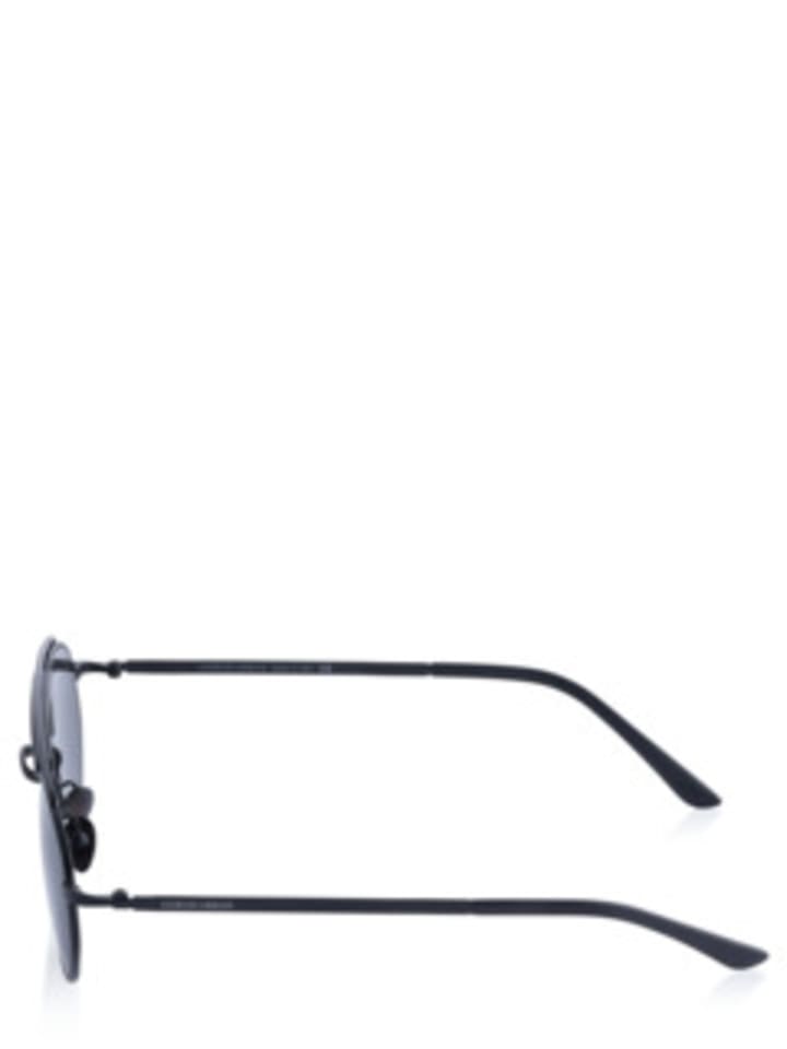 Giorgio Armani Runde Sonnenbrille für Herren in schwarz in schwarz günstig kaufen O