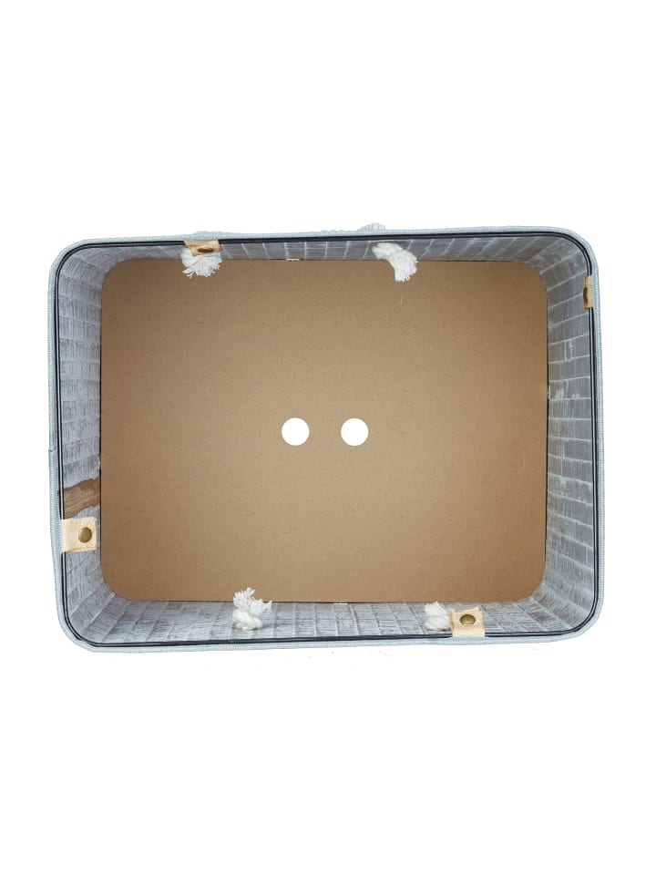 relaxdays Wäschekorb in Grau - (B)43,5 x (H)65,5 x (T)33,5 cm günstig kaufen onesize