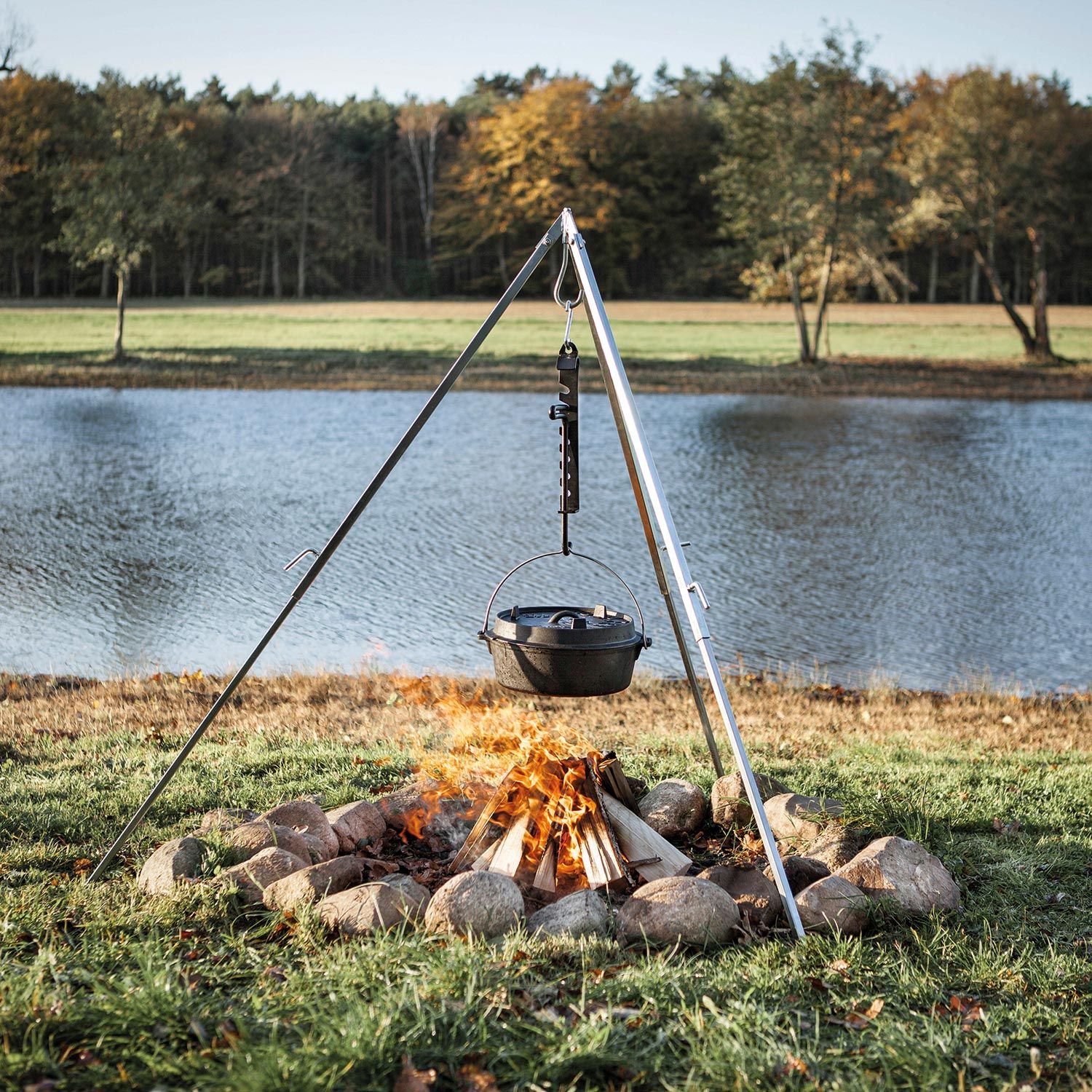 Dutch Oven Feuertopf ohne Standfüße