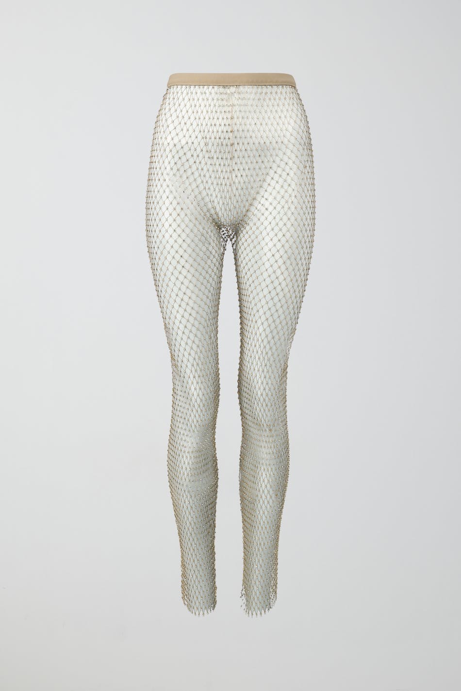 Rhinestone net leggings
