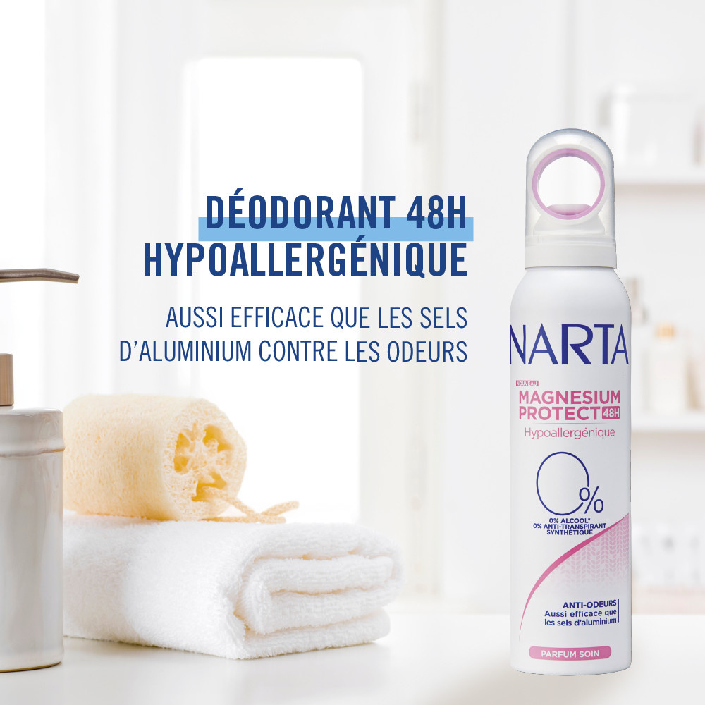 NARTA Narta Magnesium Protect 48h Déodorant Spray Femme Anti-odeurs 48h