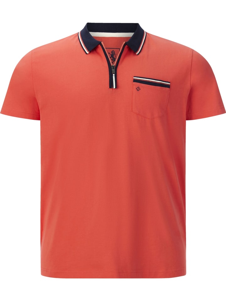 Charles Colby Doppelpack Poloshirt EARL LENN in rot dunkelblau günstig kaufen
