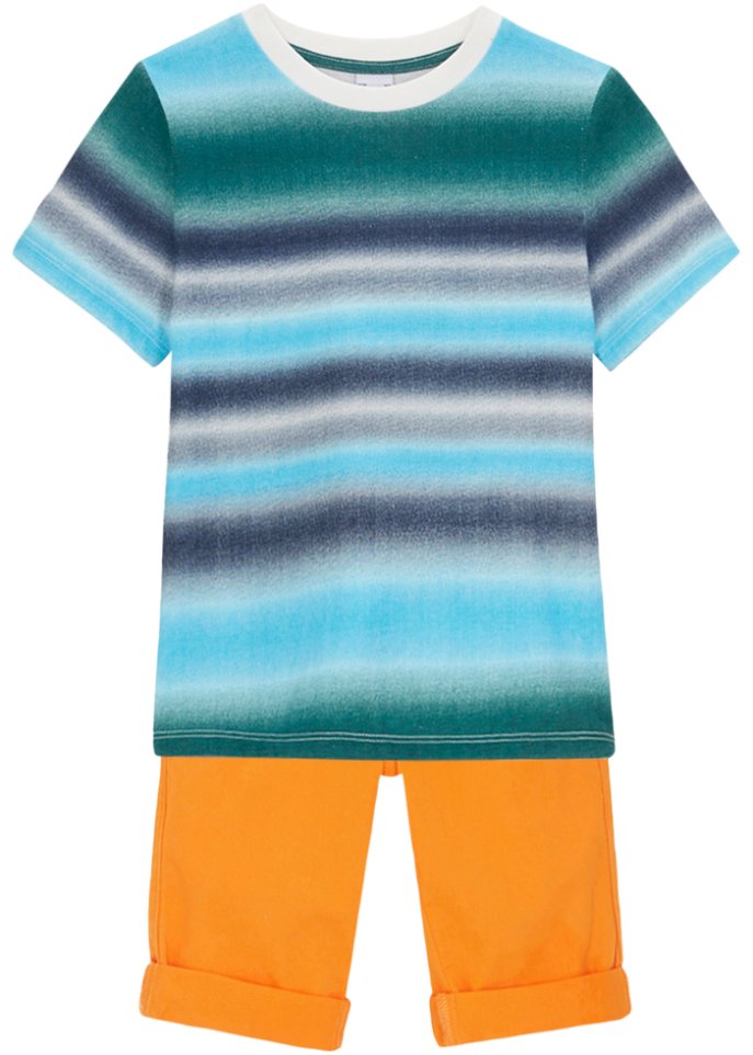 Jungen Stretch Shorts mit T-Shirt (2-tlg.Set)