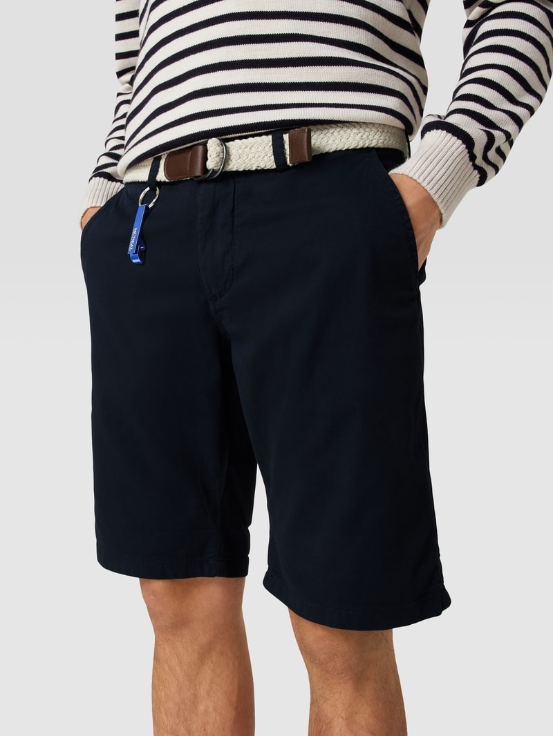 Bermudas mit Gürtel in marineblau