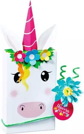Paper Art Einhörner - Bastelset für Kinder ab 6 Jahren