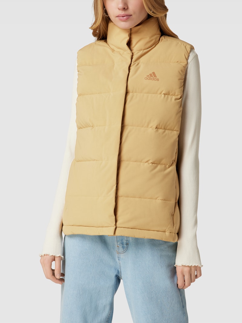 Daunenweste mit Stehkragen Modell 'W HELIONIC VEST' in camel