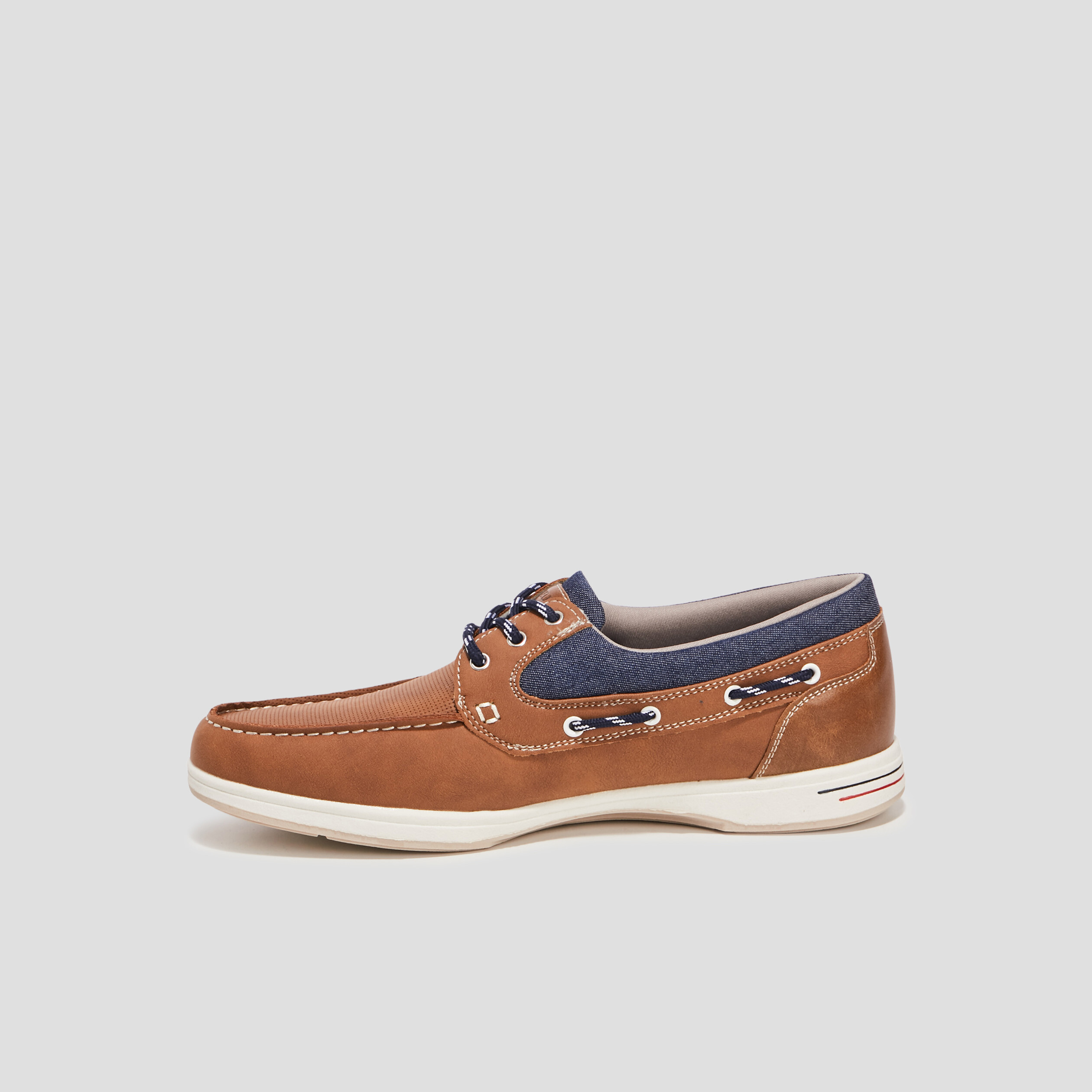 Chaussures bateau Trappeur marron homme | La Halle