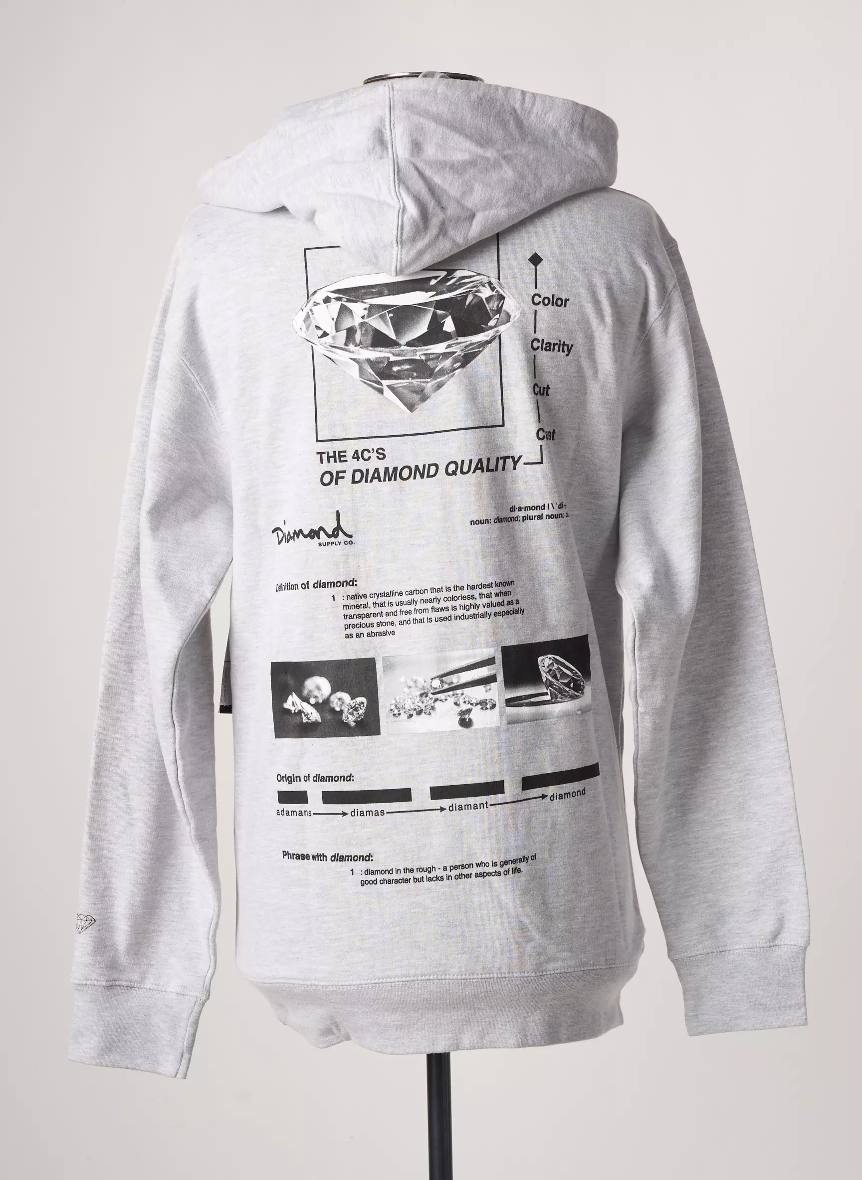 Diamond Supply Co Sweats Homme couleur gris