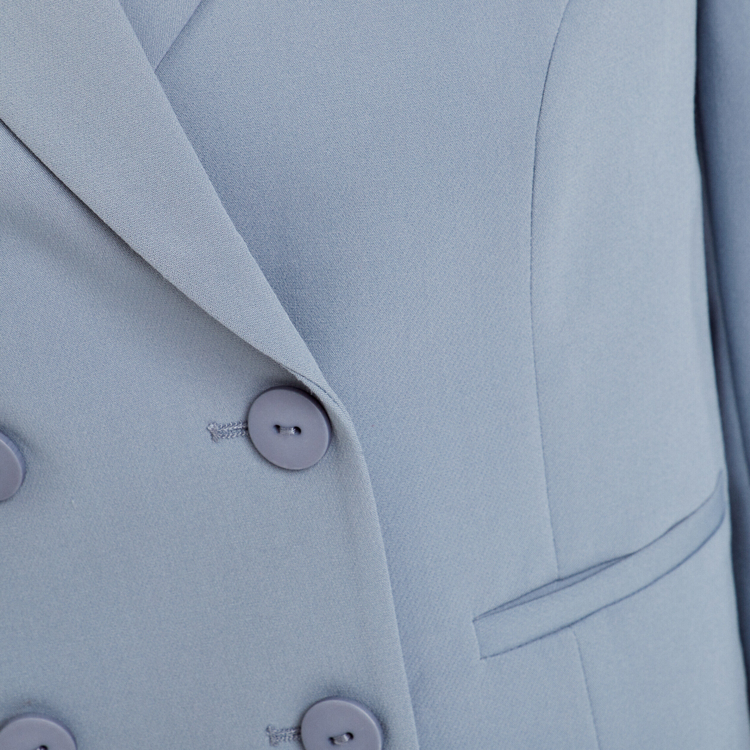 Veste blazer courte droite bleu gris femme | Cache Cache