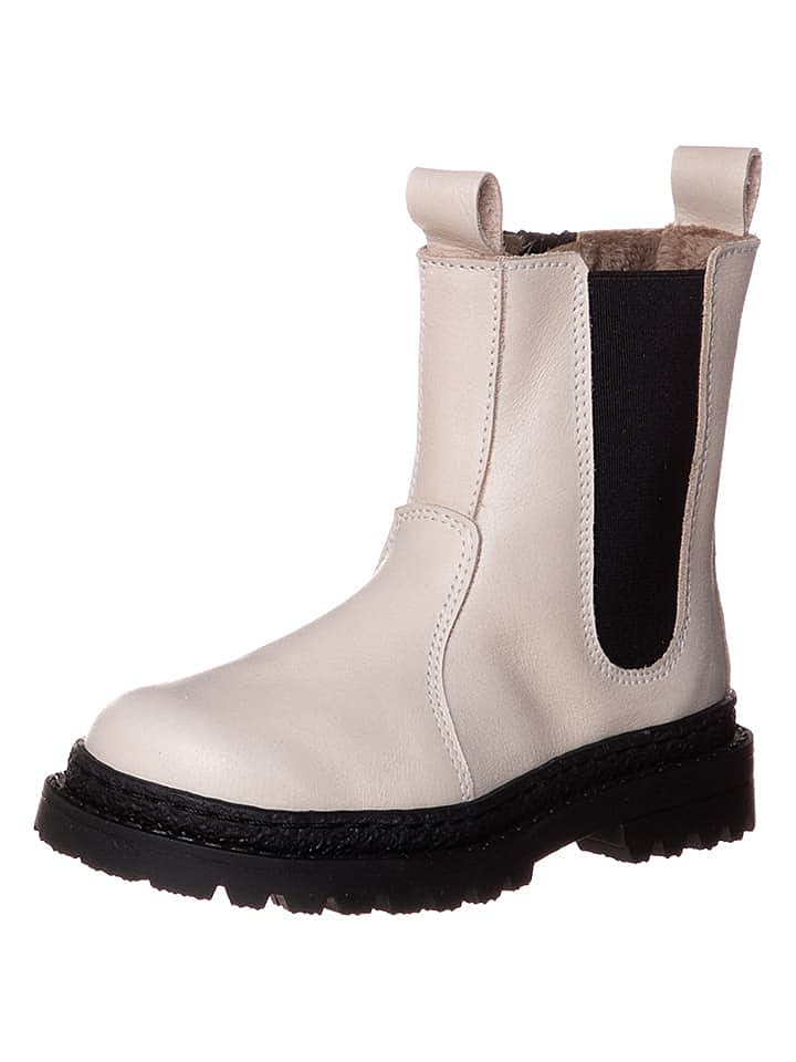 lamino Leder-Chelsea-Boots in Weiß günstig kaufen 29