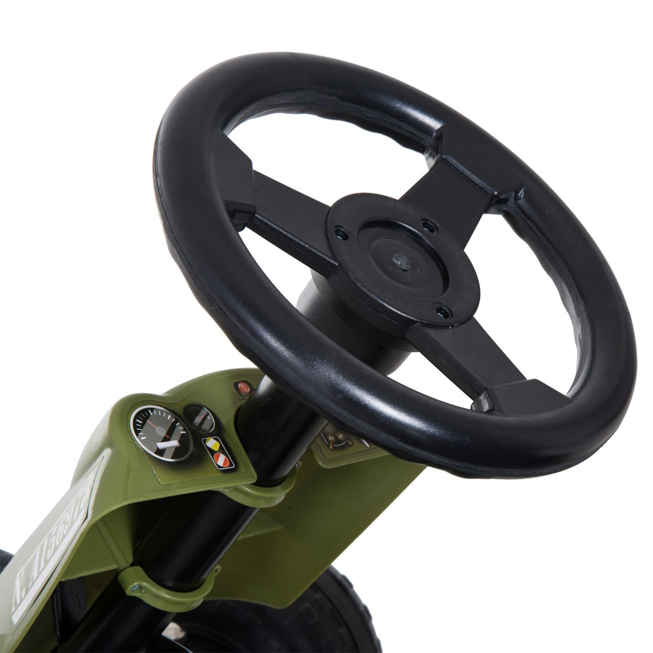 HOMCOM Go Kart Kinder Tretauto ab 3 Jahre Grün 99 x 65 x 56cm