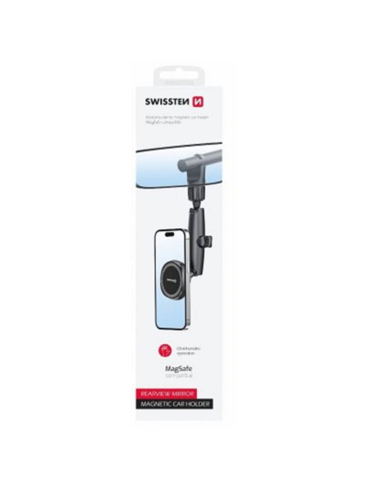 Swissten Magnetischer Auto-Spiegel-Halter Magsafe-kompatibel in schwarz günstig kaufen 20 cm