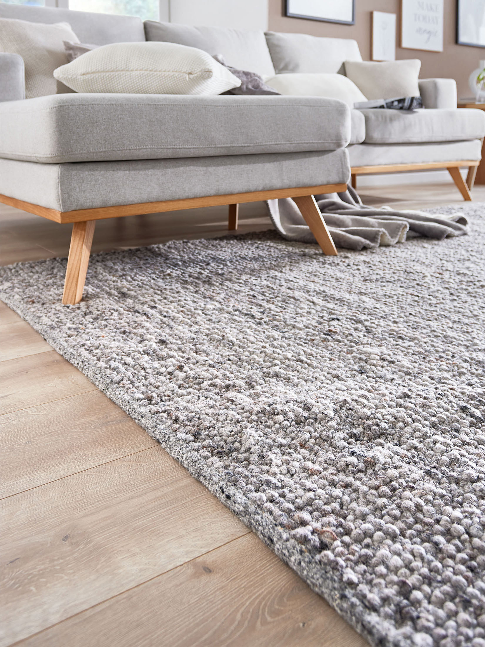 Fannby Woll-Teppich, Dark Grey