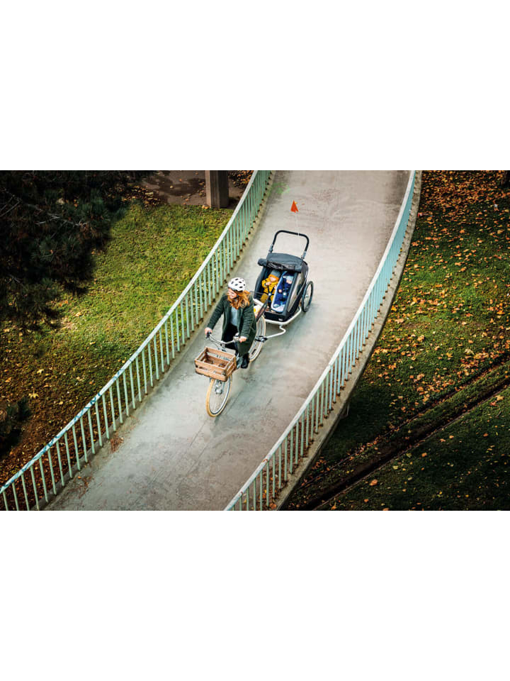 Croozer CROOZER Kid Keeke 2 2in1 Kinderfahrradanhänger  - Farbe: Mountain Gray günstig kaufen onesize