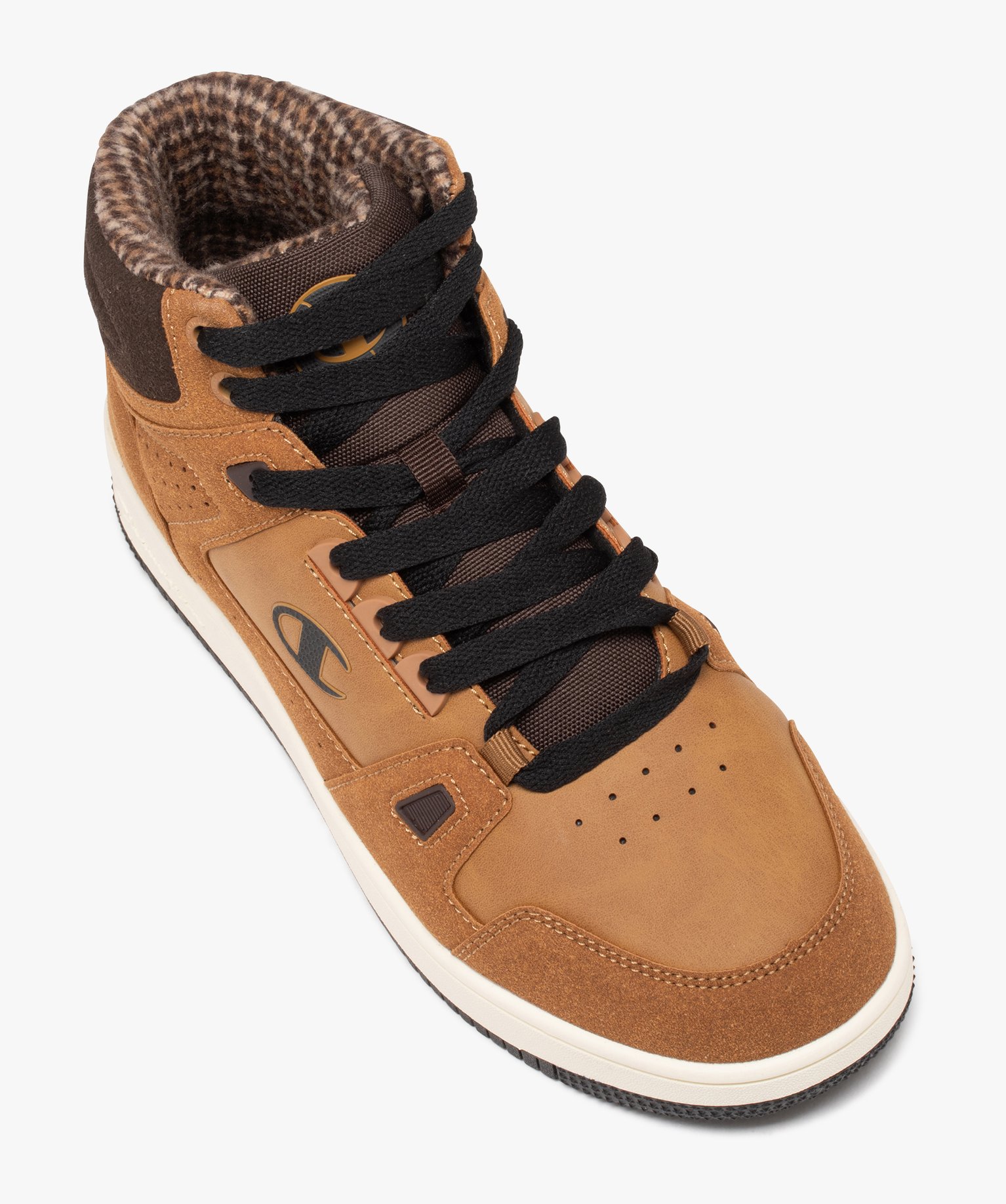 Baskets homme mid-cut casual dessus en suédine - Champion camel | GEMO