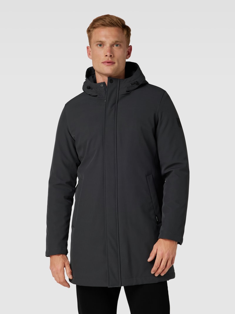Funktionsjacke mit Kapuze Modell 'deston' in anthrazit