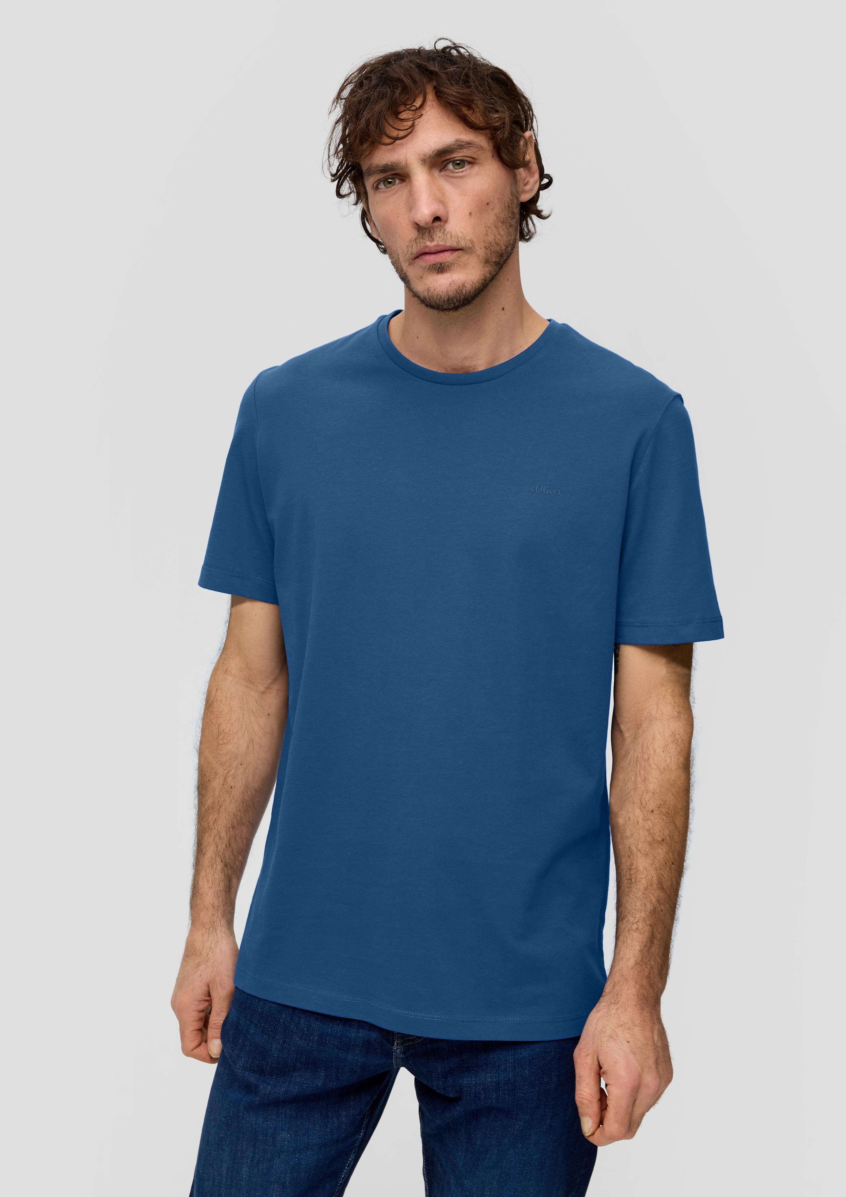 T-Shirt mit Labelprint  2141455-5620