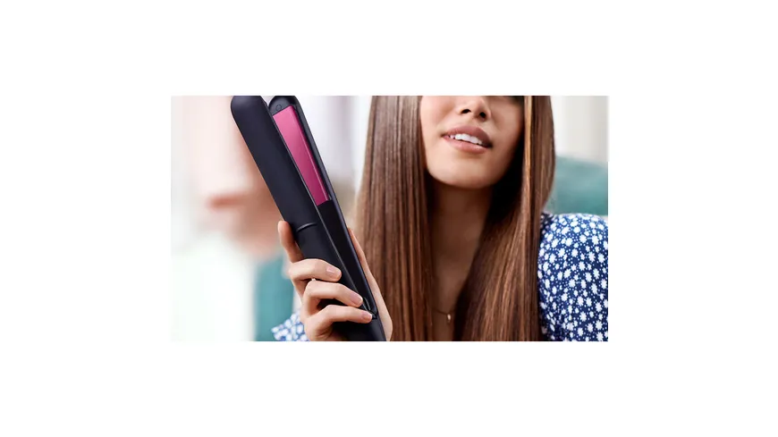 PHILIPS Haarglätter BHS375/00 Schwarz / Pink
