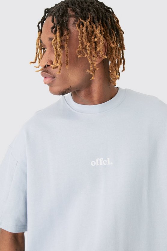 Tall Oversize T-Shirt mit Silikon-Print