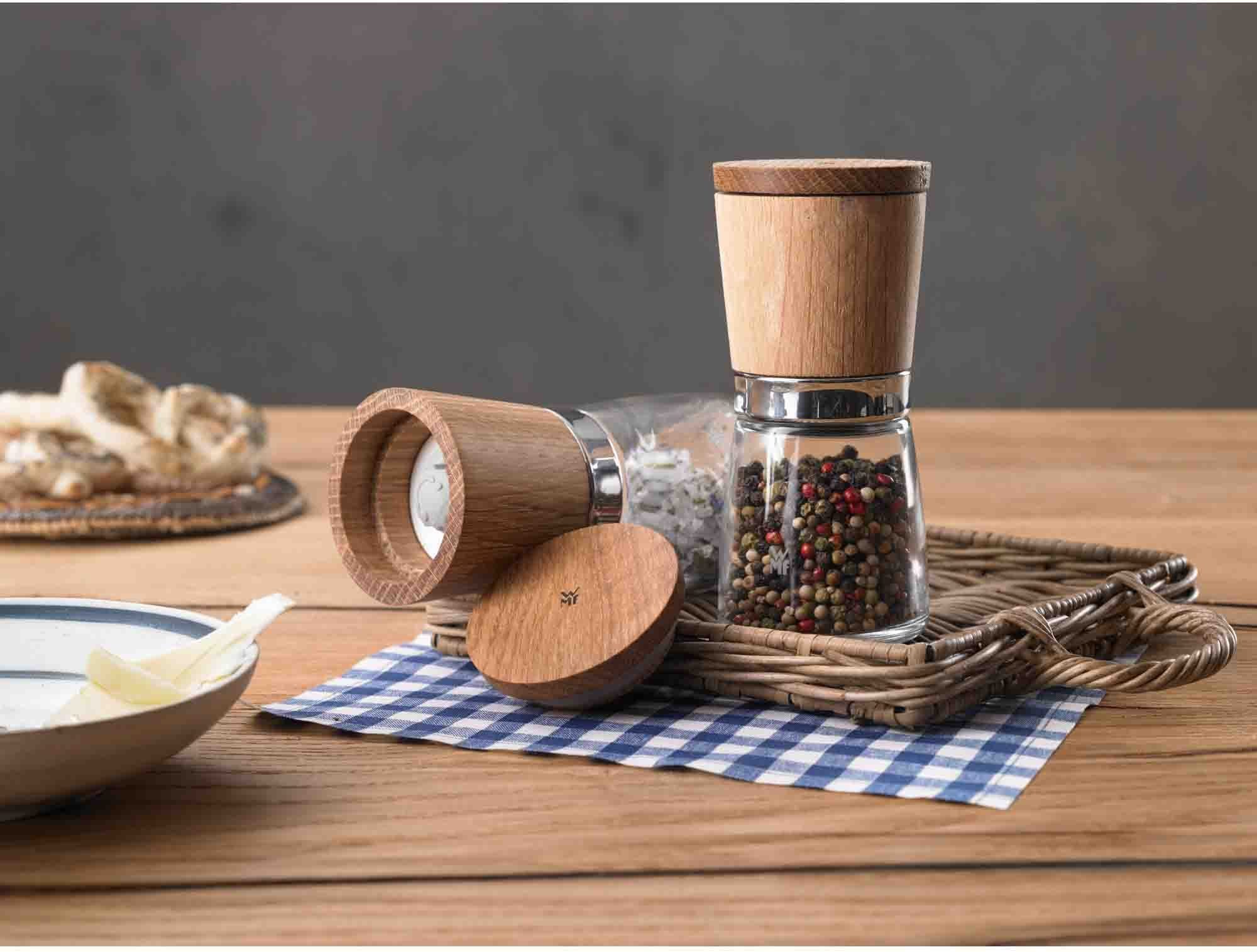 WMF Gewürzmühle Ceramill Nature manuell, (2 Stück), unbefüllt