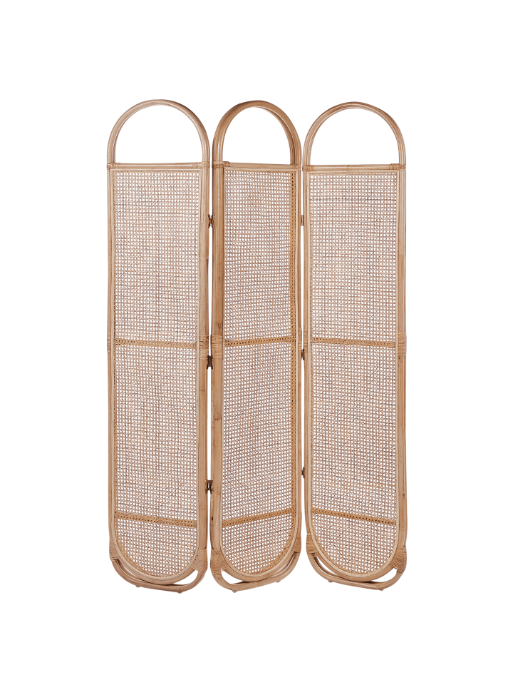 Beliani Paravent CORTONA in /Heller Holzfarbton - (W) 118 x (H) 180 x (L) 3 cm günstig kaufen onesize