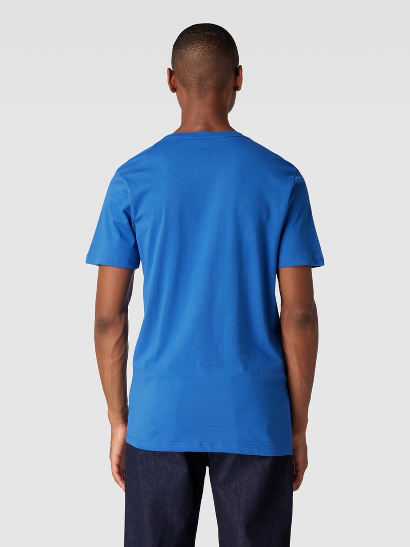 T-Shirt mit Label-Print Modell 'Copenhagen' in royalblau