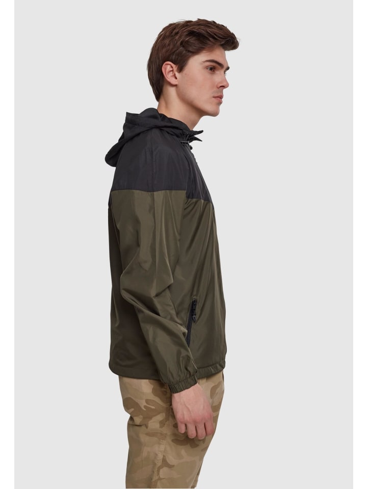 Urban Classics Urban Classics Windbreaker in blk/darkolive günstig kaufen