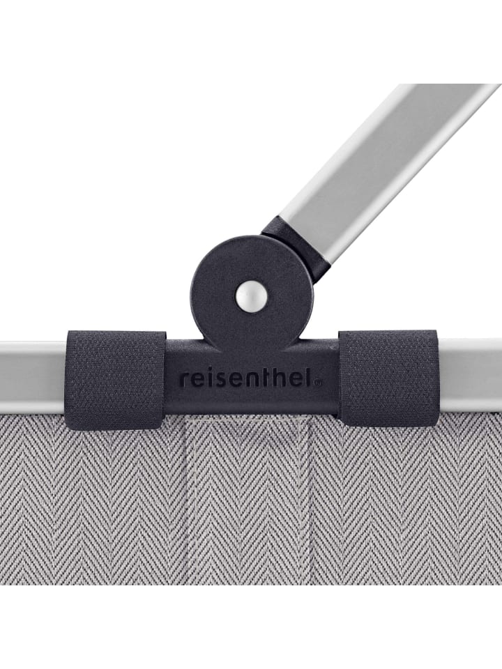 Reisenthel carrybag - Einkaufskorb (frame twist powder blue) in herringbone grey günstig kaufen onesize