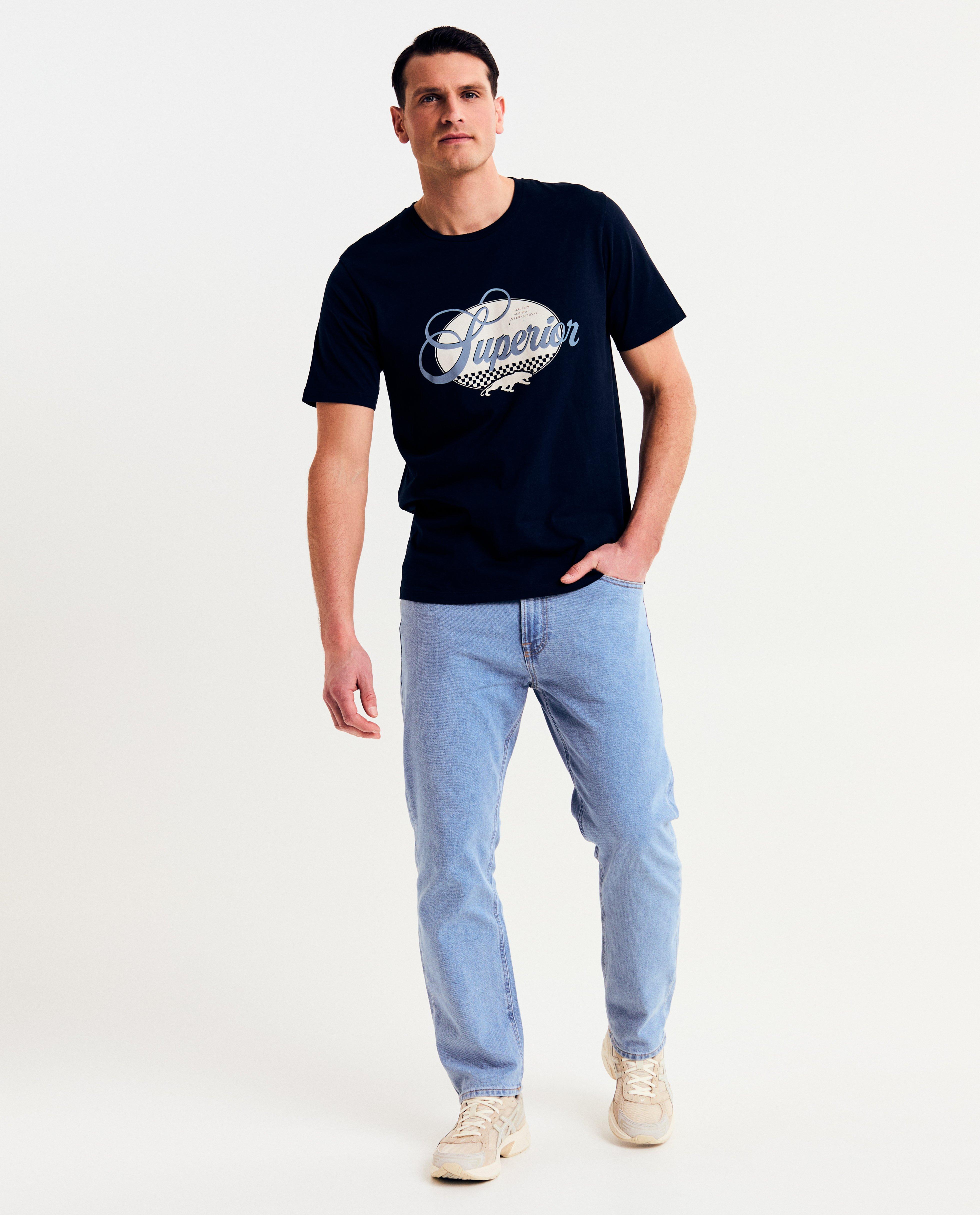 Tricou JJ Rebel cu imprimeu albastru închis