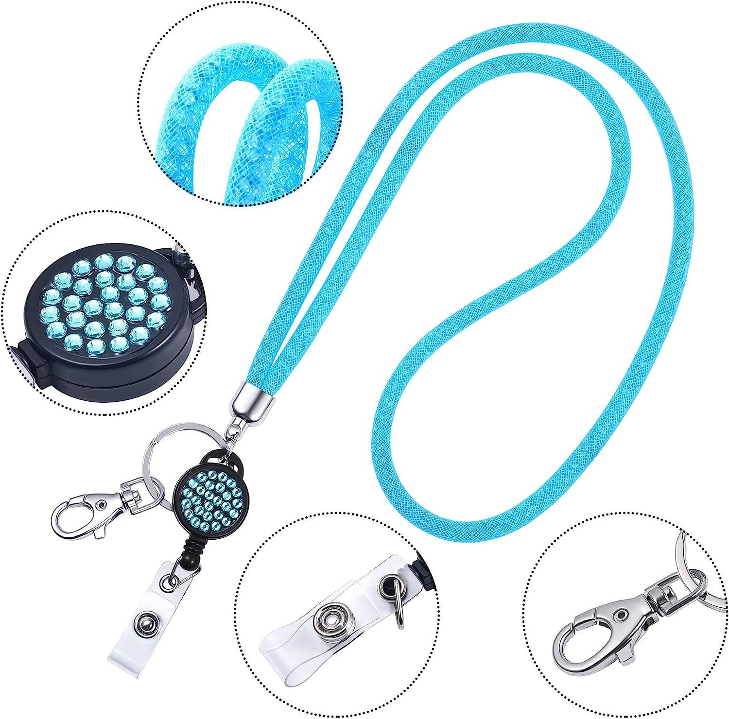 WEBBOMB Schlüsselanhänger Kristall Lanyard + Jojo Set + Kartenhalter Umhängeband Schlüsselband