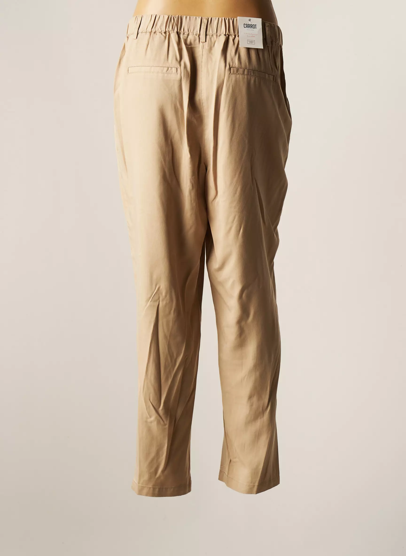 C Est Beau La Vie Pantalon7 8 Femme couleur beige