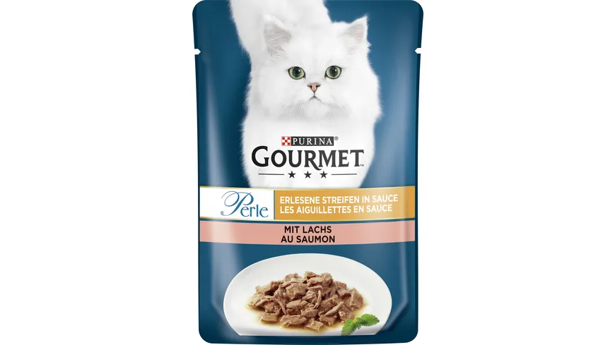 PURINA GOURMET Perle Erlesene Streifen mit Lachs 85 g