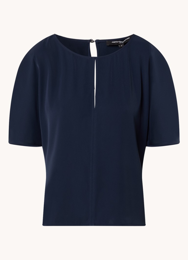 French Connection  Carmen tuniek met keyhole en vlindermouw