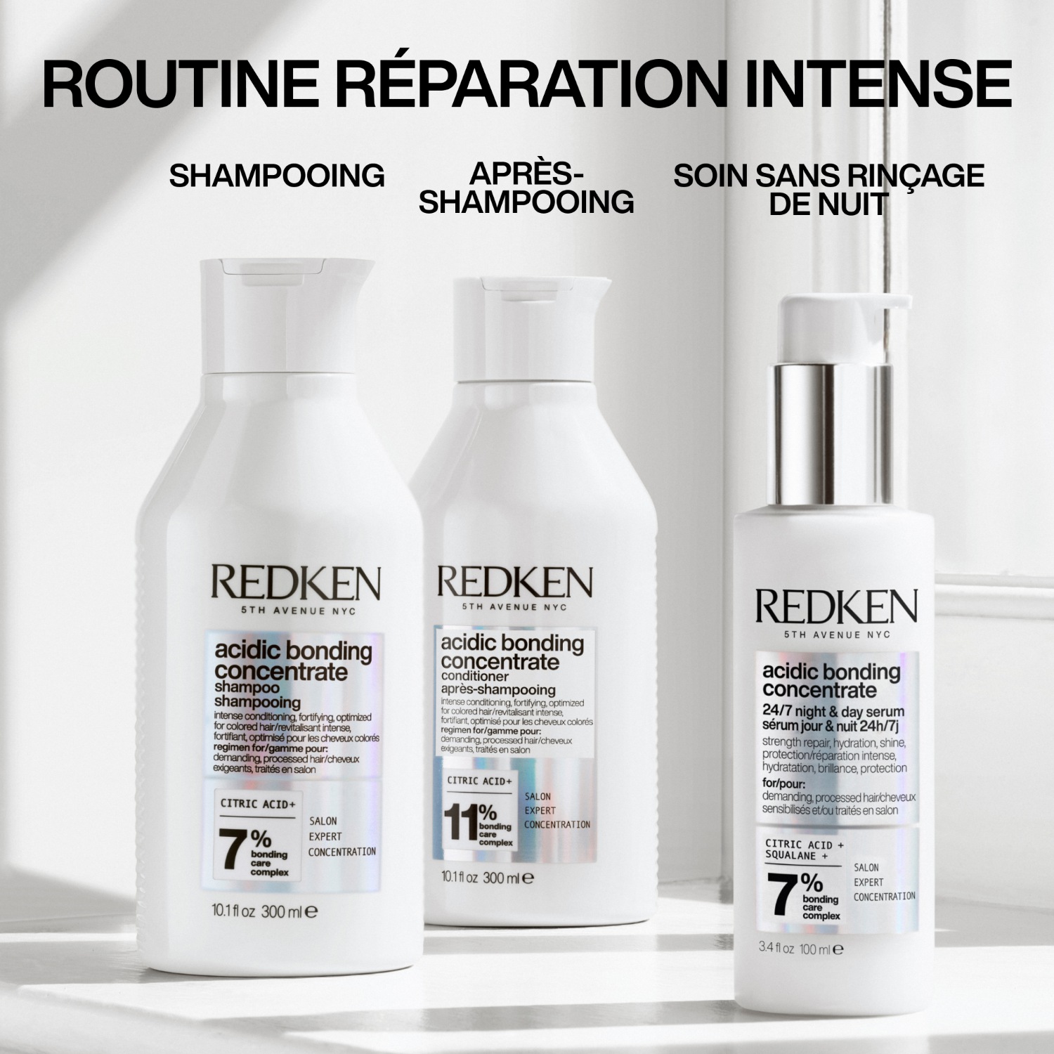 Sérum reparador de día y de noche de Redken para cabello dañado