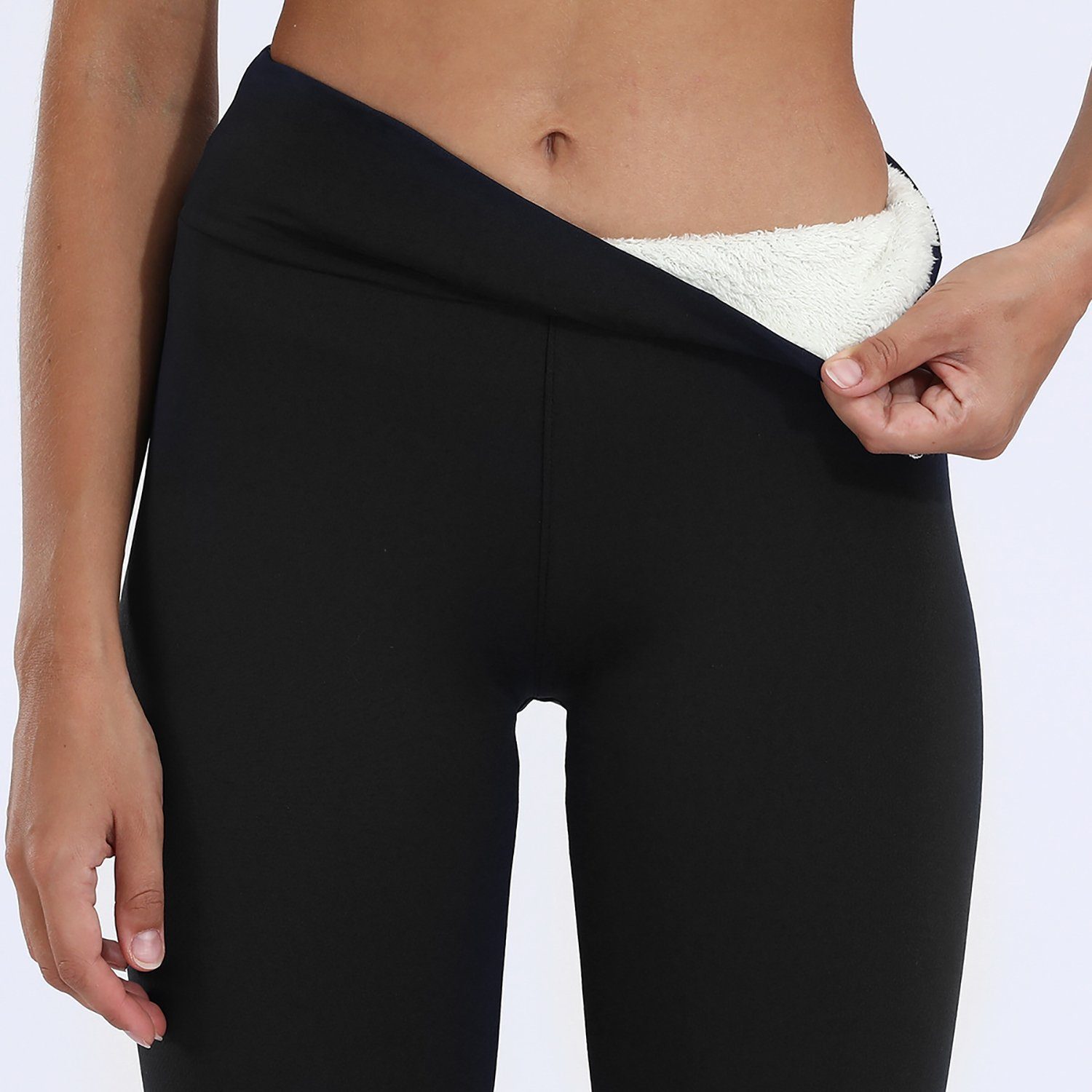 MAGICSHE Thermohose Thermo Leggings Damen Winter mit Elastischem Hohe Taille