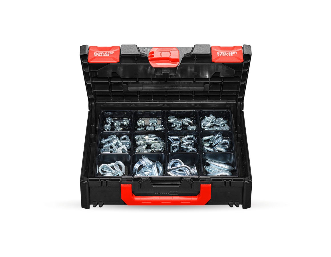 Drahtseilklemme/Kauschen-Sort. STRAUSSbox midi