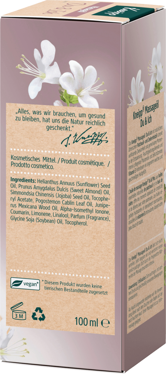 Massageöl Du & Ich, 100 ml