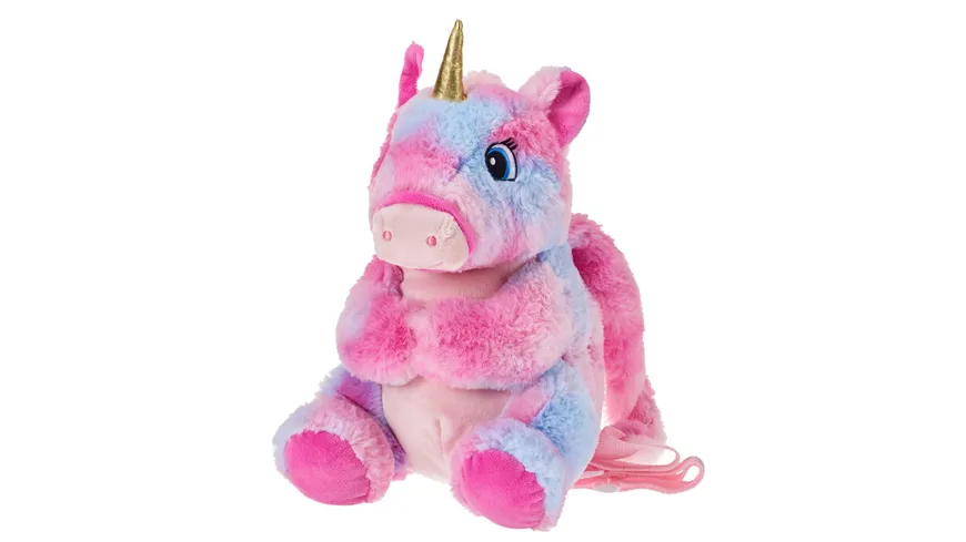 Plüsch Rucksack Einhorn pink
