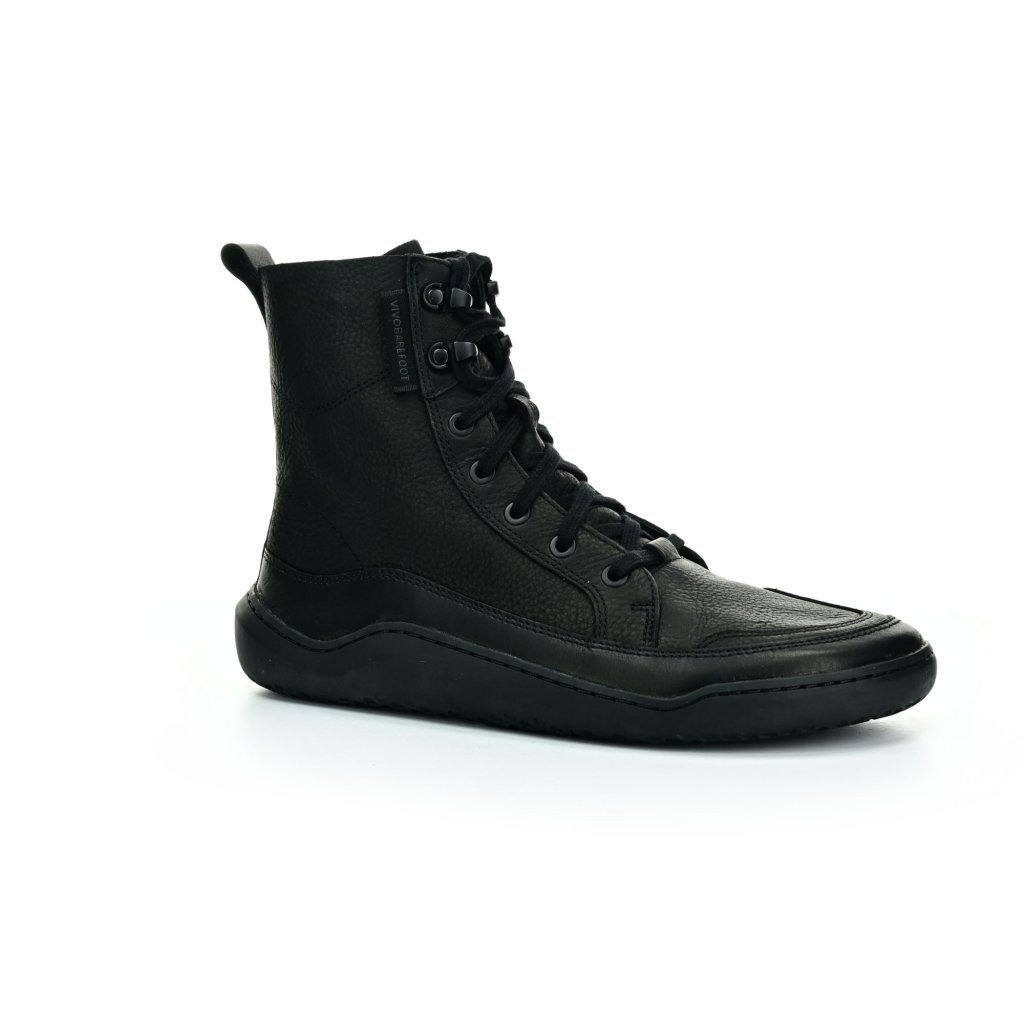 Vivobarefoot Gobi Boot L Obsidian Leather Barfußstiefeletten