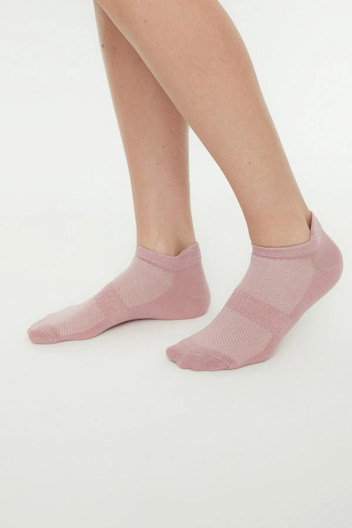 Trendyol Collection  Senfgelbe 5er-Pack gestrickte Sportsocken aus Baumwolle TWOAW20CO0011