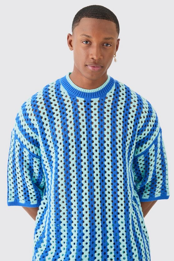 Gestreiftes Oversize T-Shirt