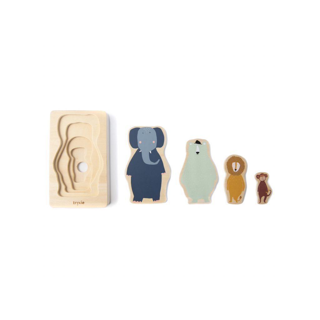 Trixie Holzpuzzle, 4-lagig