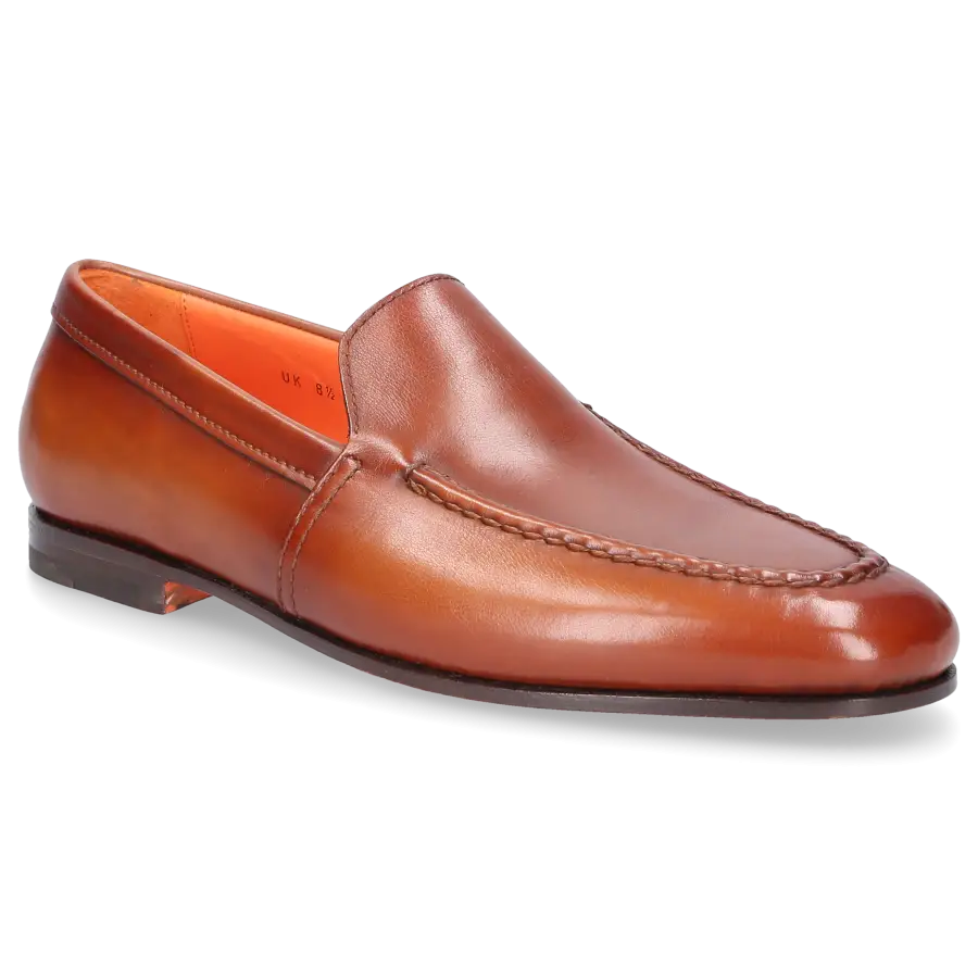 Santoni - Loafer 18000 Kalbsleder - braun