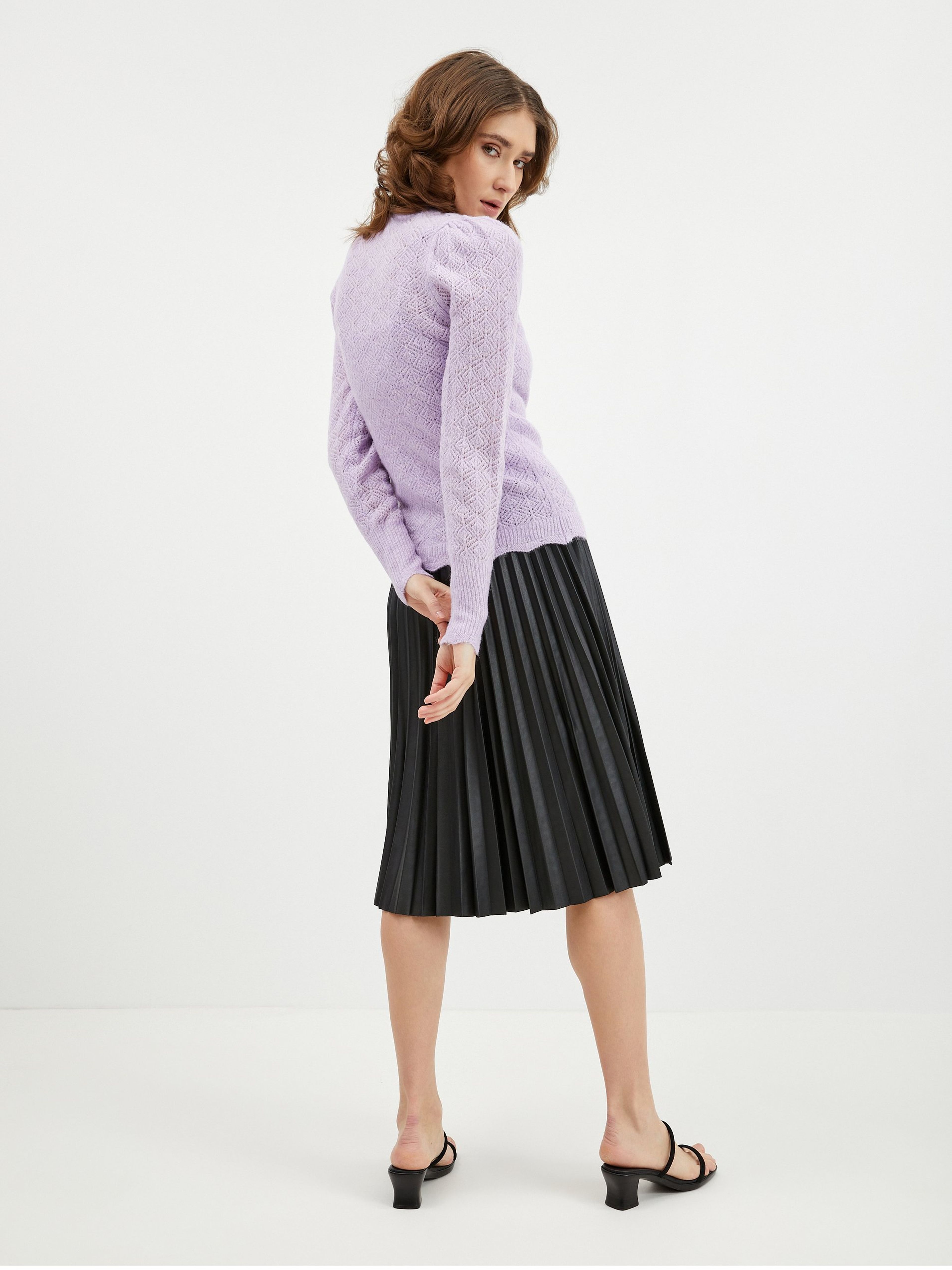 Hellvioletter Damen Pullover mit Wolle ORSAY