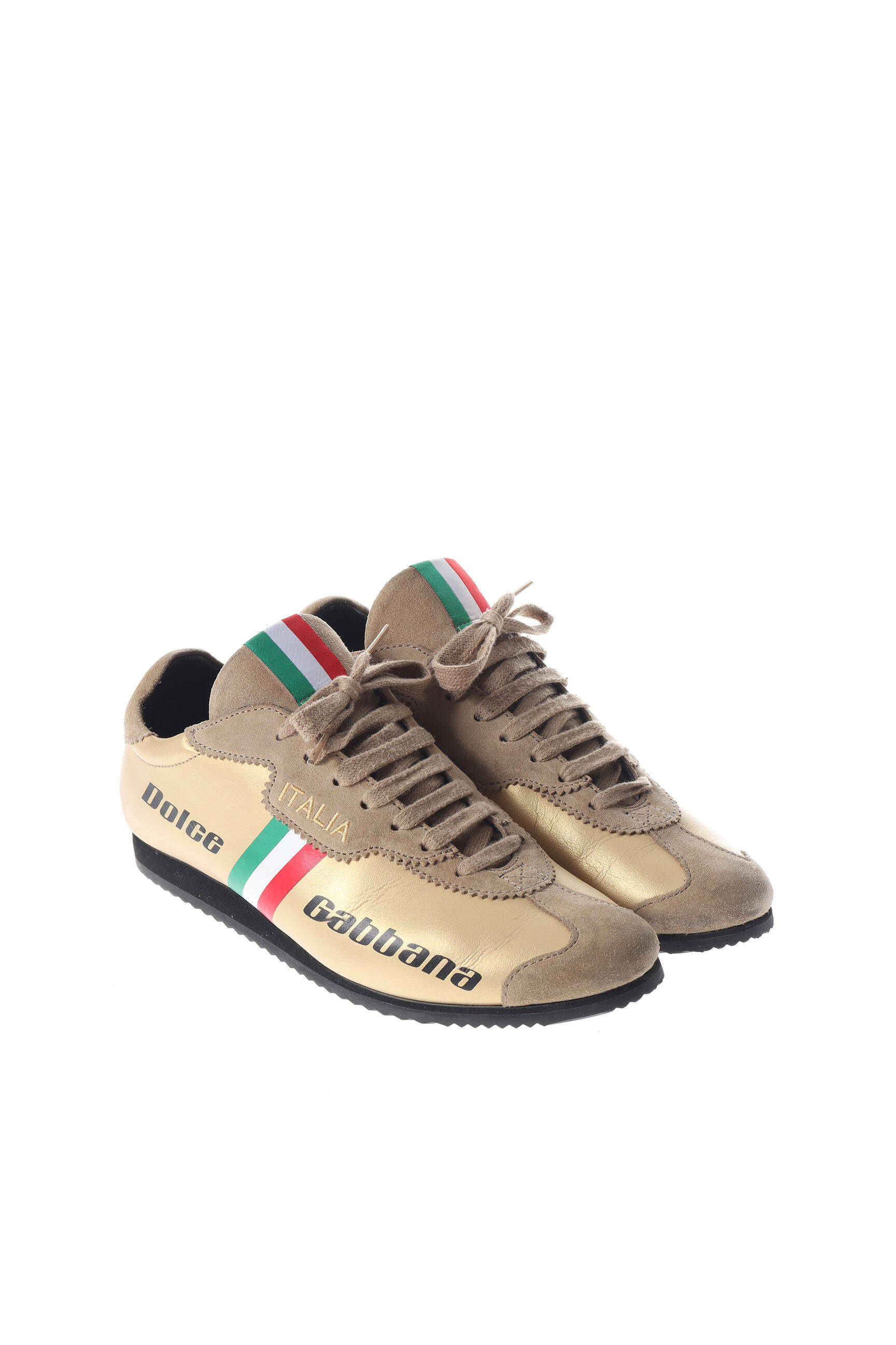 Dolce Gabbana Baskets Femme couleur jaune